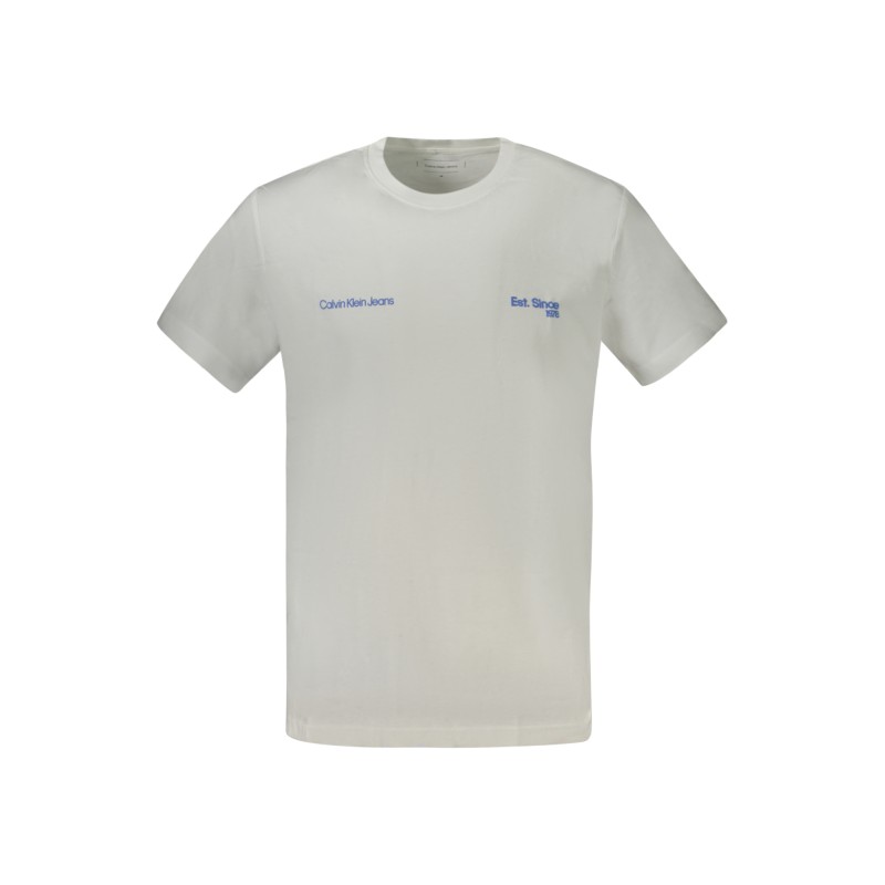 CALVIN KLEIN T-SHIRT MANICHE CORTE UOMO BIANCO