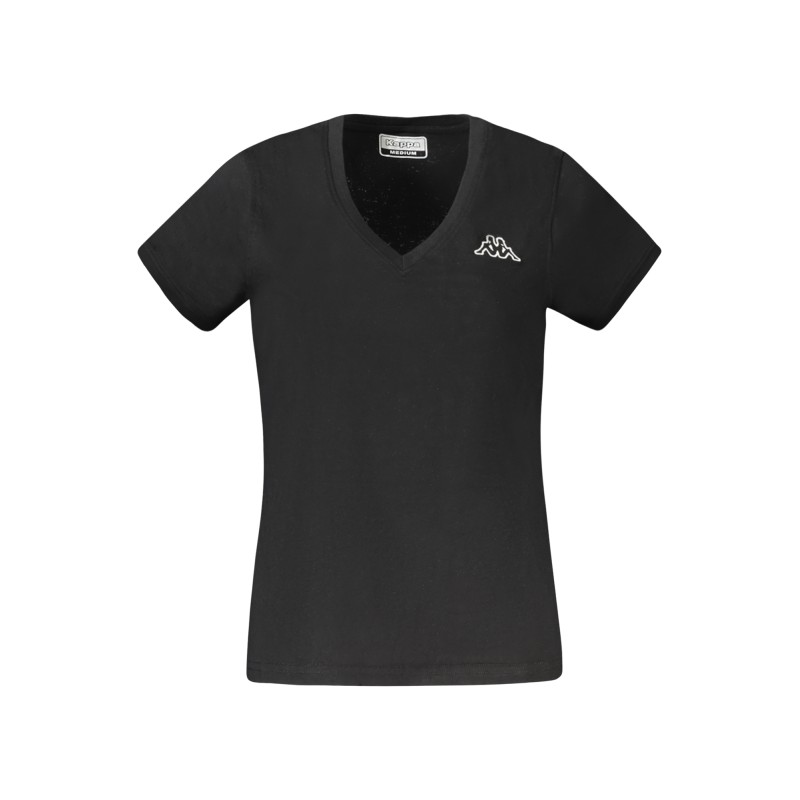 KAPPA T-SHIRT MANICHE CORTE DONNA NERO