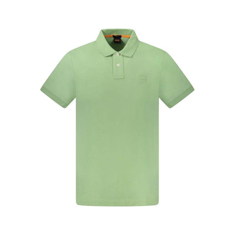 HUGO BOSS POLO MANICHE CORTE UOMO VERDE