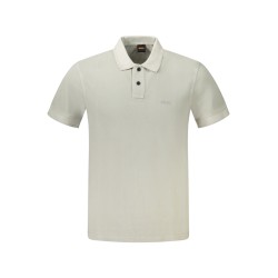 HUGO BOSS POLO MANICHE CORTE UOMO GRIGIO