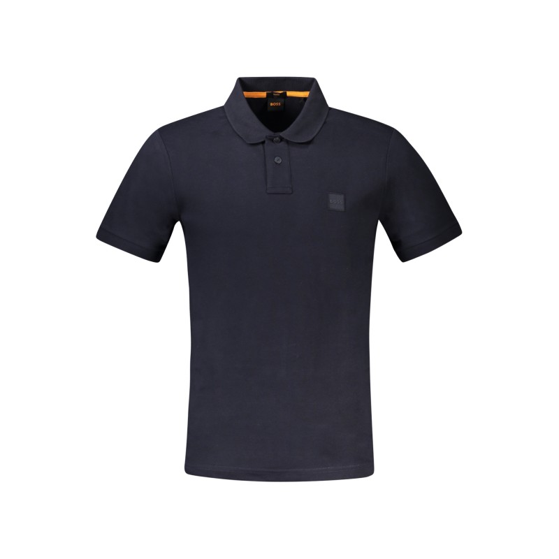 HUGO BOSS POLO MANICHE CORTE UOMO BLU