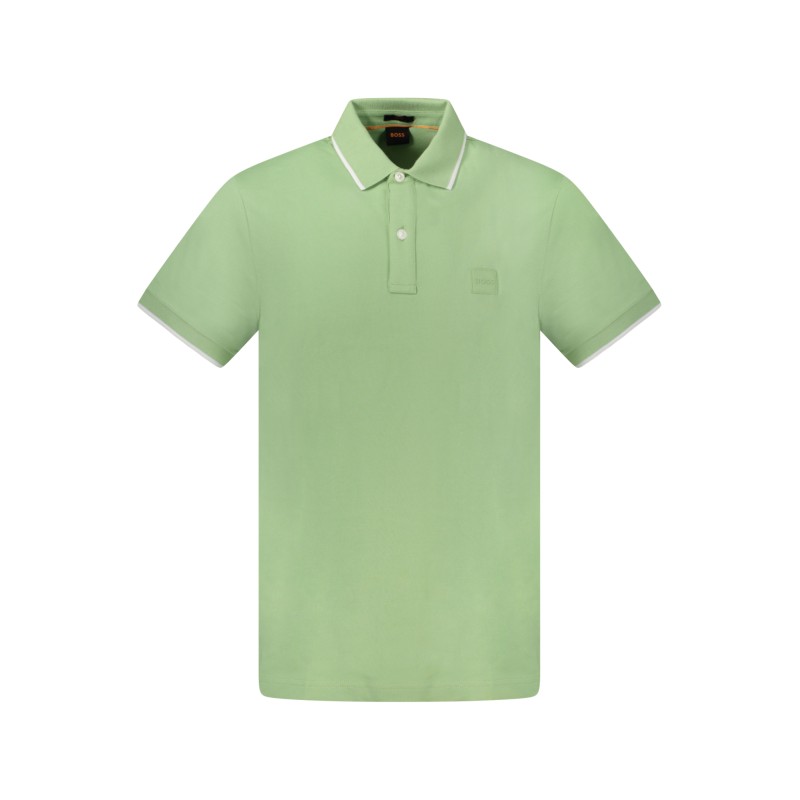 HUGO BOSS POLO MANICHE CORTE UOMO VERDE