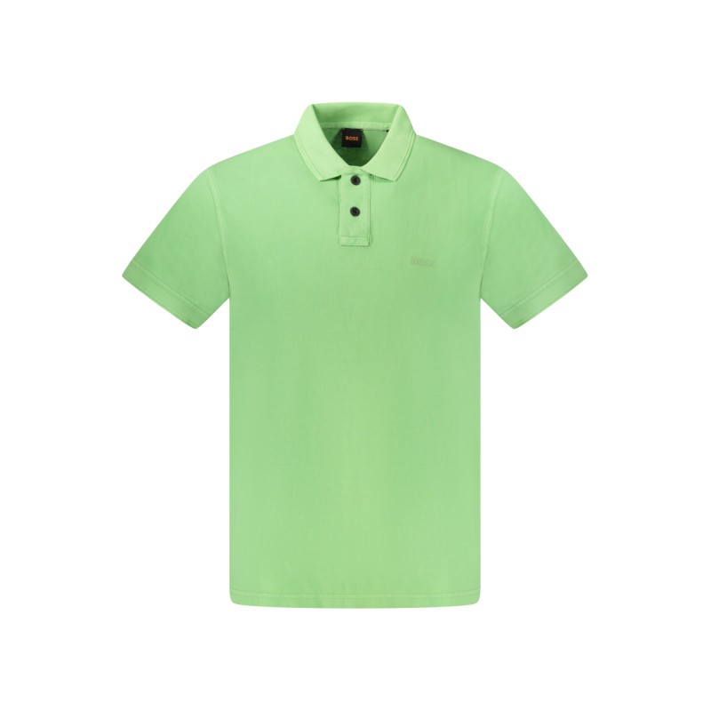 HUGO BOSS POLO MANICHE CORTE UOMO VERDE