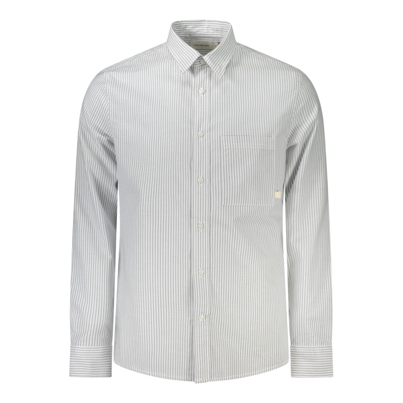 CALVIN KLEIN CAMICIA MANICHE LUNGHE UOMO BIANCO