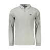 NORWAY 1963 POLO MANICHE LUNGHE UOMO GRIGIO