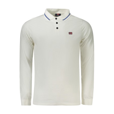 NORWAY 1963 POLO MANICHE LUNGHE UOMO BIANCO