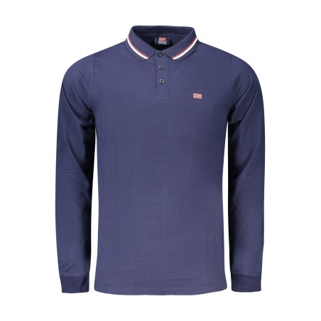 NORWAY 1963 POLO MANICHE LUNGHE UOMO BLU