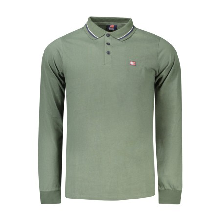 NORWAY 1963 POLO MANICHE LUNGHE UOMO VERDE