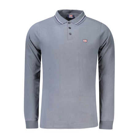 NORWAY 1963 POLO MANICHE LUNGHE UOMO GRIGIO