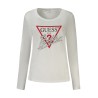 GUESS JEANS T-SHIRT MANICHE LUNGHE DONNA BIANCO