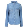 GUESS JEANS CAMICIA MANICHE LUNGHE DONNA BLU