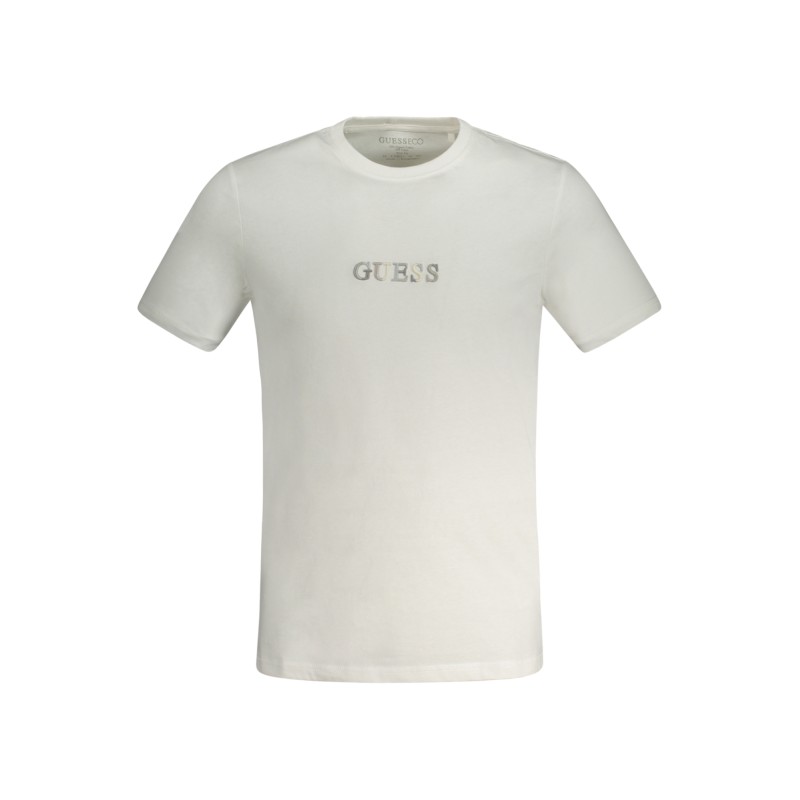 GUESS JEANS T-SHIRT MANICHE CORTE UOMO BIANCO