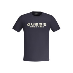 GUESS JEANS T-SHIRT MANICHE CORTE UOMO BLU