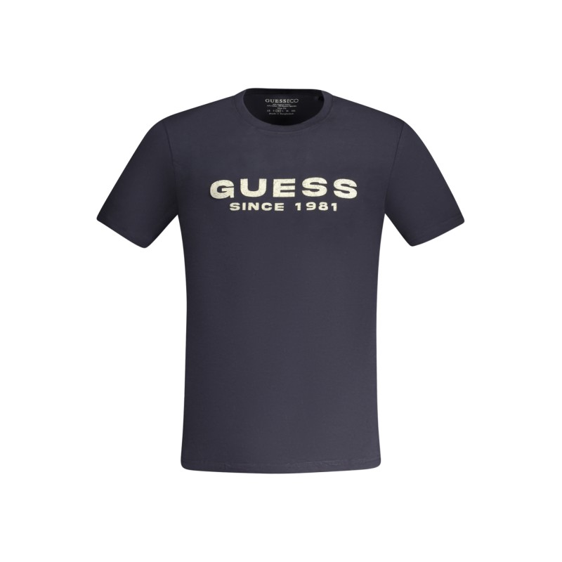 GUESS JEANS T-SHIRT MANICHE CORTE UOMO BLU