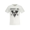 GUESS JEANS T-SHIRT MANICHE CORTE UOMO BIANCO