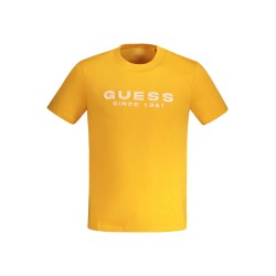 GUESS JEANS T-SHIRT MANICHE CORTE UOMO ARANCIO