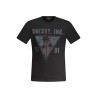 GUESS JEANS T-SHIRT MANICHE CORTE UOMO NERO