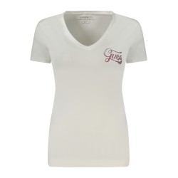 GUESS JEANS T-SHIRT MANICHE CORTE DONNA BIANCO