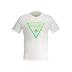 GUESS JEANS T-SHIRT MANICHE CORTE UOMO BIANCO