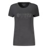 GUESS JEANS T-SHIRT MANICHE CORTE DONNA NERO