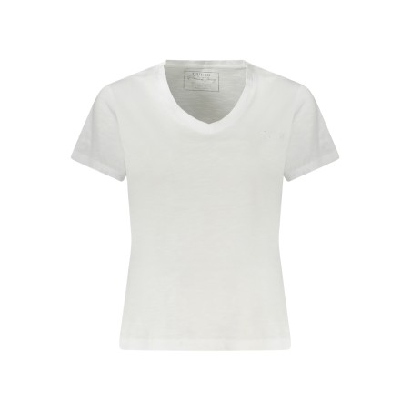 GUESS JEANS T-SHIRT MANICHE CORTE DONNA BIANCO