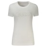 GUESS JEANS T-SHIRT MANICHE CORTE DONNA BIANCO