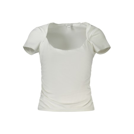 GUESS JEANS T-SHIRT MANICHE CORTE DONNA BIANCO