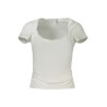 GUESS JEANS T-SHIRT MANICHE CORTE DONNA BIANCO