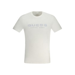 GUESS JEANS T-SHIRT MANICHE CORTE UOMO BIANCO