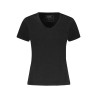 GUESS JEANS T-SHIRT MANICHE CORTE DONNA NERO