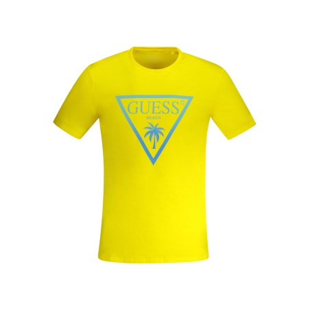 GUESS JEANS T-SHIRT MANICHE CORTE UOMO GIALLO