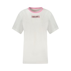 GUESS JEANS T-SHIRT MANICHE CORTE DONNA BIANCO