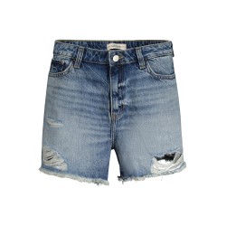 GUESS JEANS JEANS SHORT DONNA AZZURRO