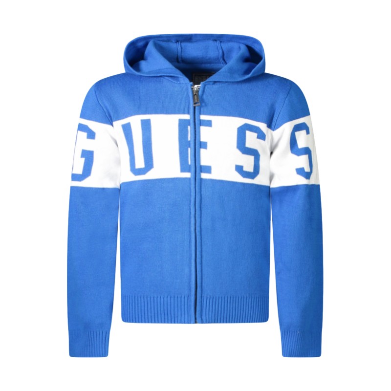 GUESS JEANS CARDIGAN BAMBINO BLU