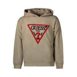 GUESS JEANS FELPA SENZA ZIP BAMBINO BEIGE