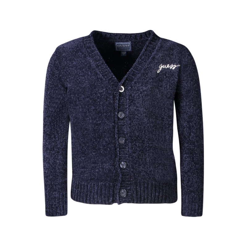 GUESS JEANS CARDIGAN BAMBINO BLU