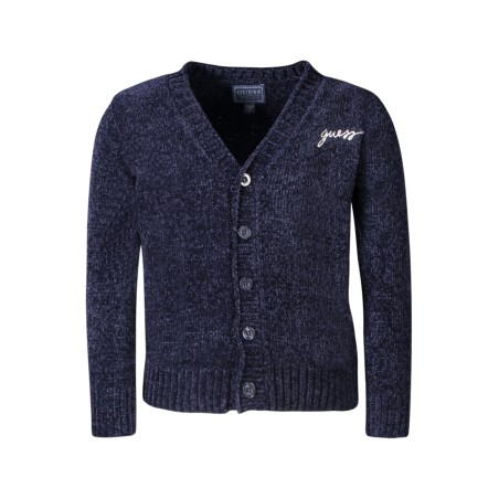 GUESS JEANS CARDIGAN BAMBINO BLU