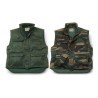 Gilet in cotone imbottito con carniere