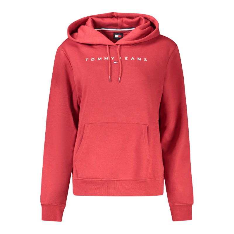 TOMMY HILFIGER FELPA SENZA ZIP DONNA ROSSO