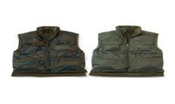 Gilet nylon double face con carniere