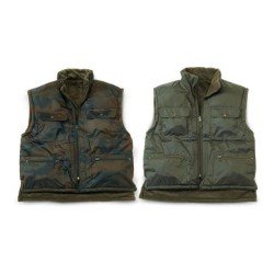 Gilet nylon double face con carniere