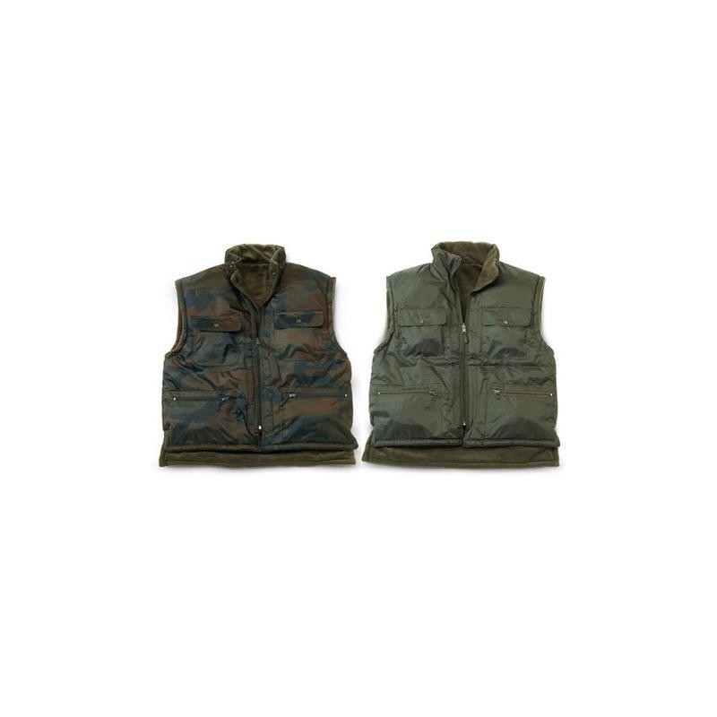 Gilet nylon double face con carniere