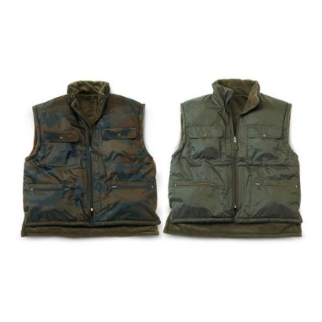 Gilet nylon double face con carniere