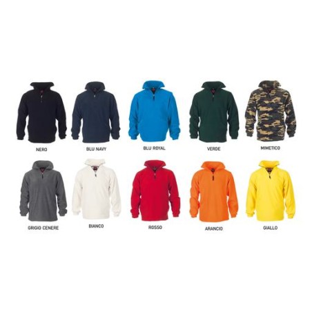 Maglia DOLOMITI pile antipilling 280 gr/mq con zip e varie tasche con zip