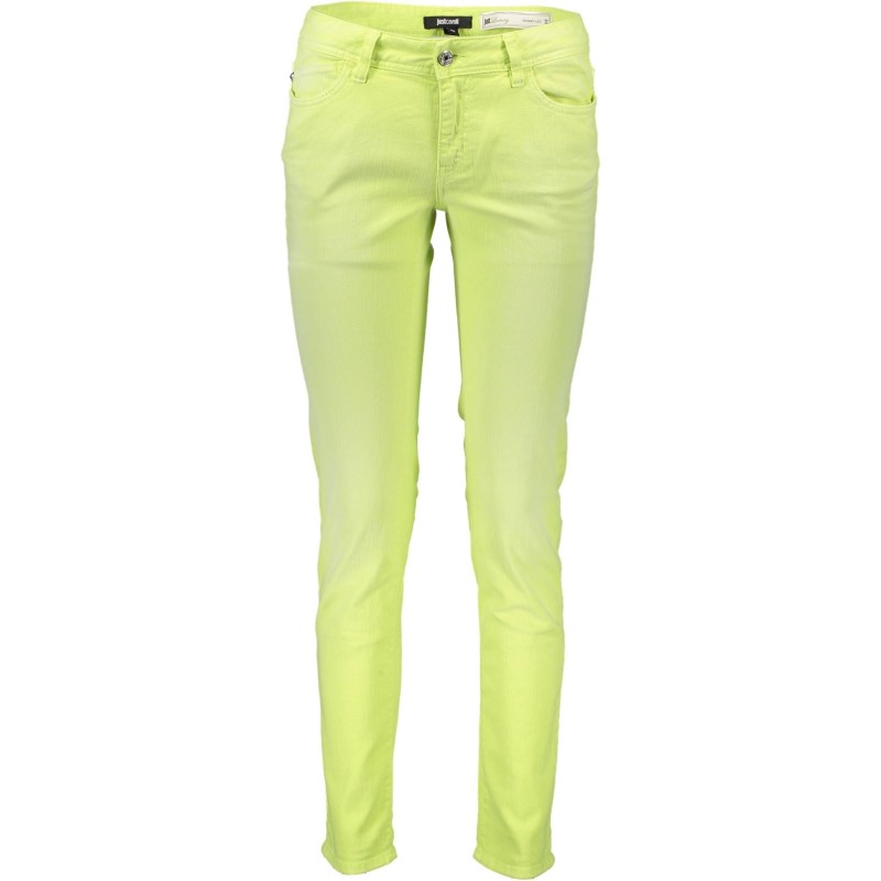 JUST CAVALLI PANTALONE DONNA GIALLO