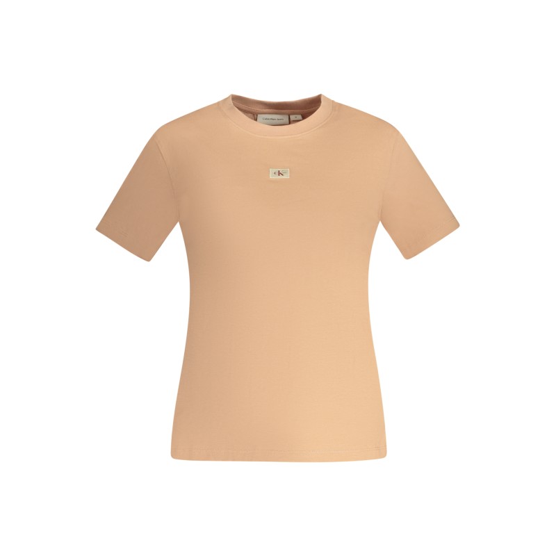 CALVIN KLEIN T-SHIRT MANICHE CORTE DONNA ROSA