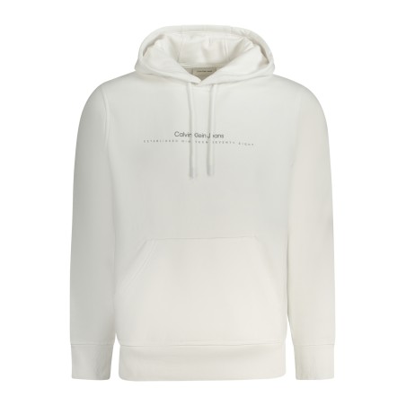 CALVIN KLEIN FELPA SENZA ZIP UOMO BIANCO