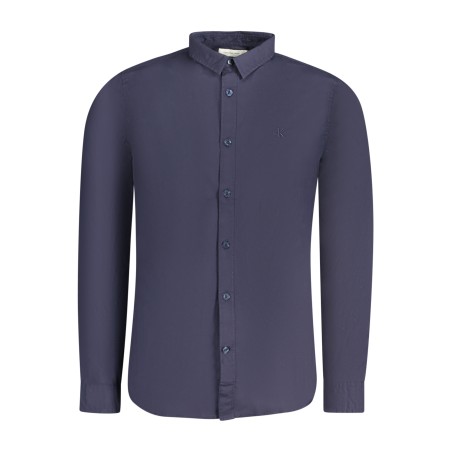 CALVIN KLEIN CAMICIA MANICHE LUNGHE UOMO BLU