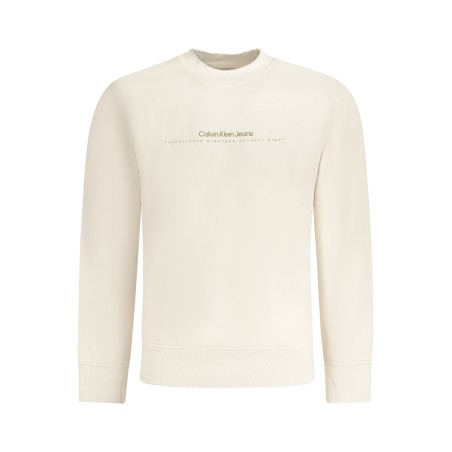 CALVIN KLEIN FELPA SENZA ZIP UOMO BEIGE