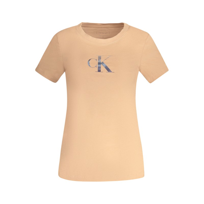 CALVIN KLEIN T-SHIRT MANICHE CORTE DONNA ROSA